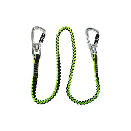 Safewaze 35 lb. MD Elasticated Tool Tether w/ 2 Swivel Carabiners SW432